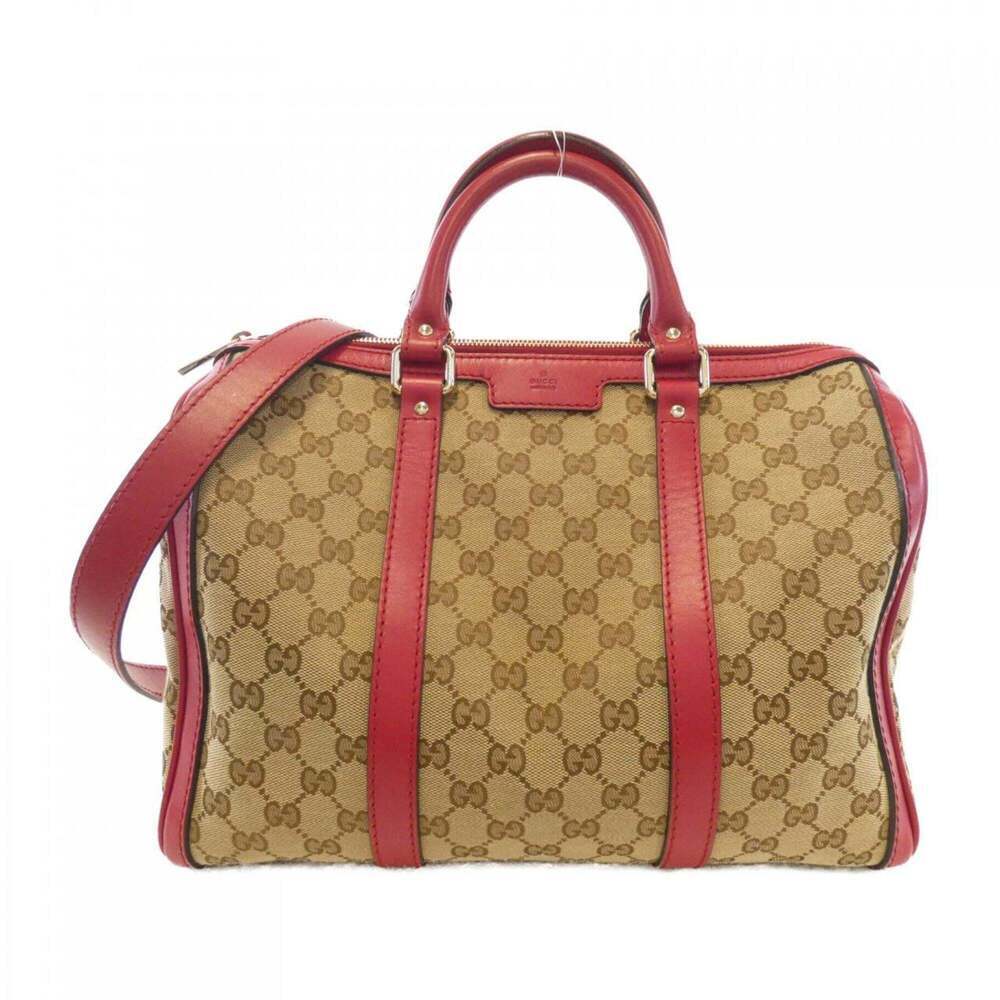 GUCCI Cream Boston Bag